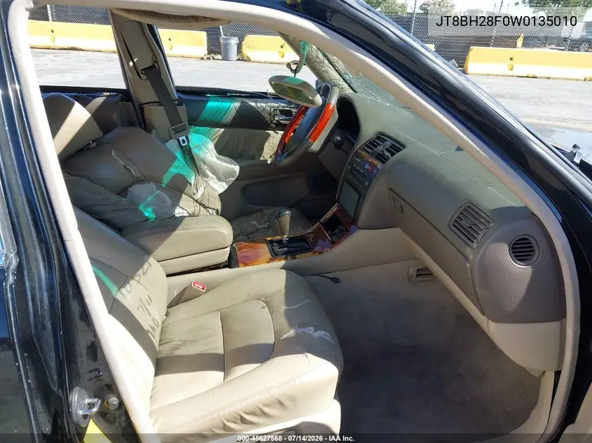 1998 Lexus Ls 400 VIN: JT8BH28F0W0135010 Lot: 45627568