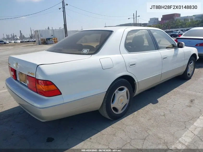 1999 Lexus Ls 400 VIN: JT8BH28F2X0148830 Lot: 45383845