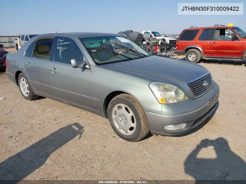 2001 Lexus Ls 430 VIN: JTHBN30F310009422 Lot: 45565320