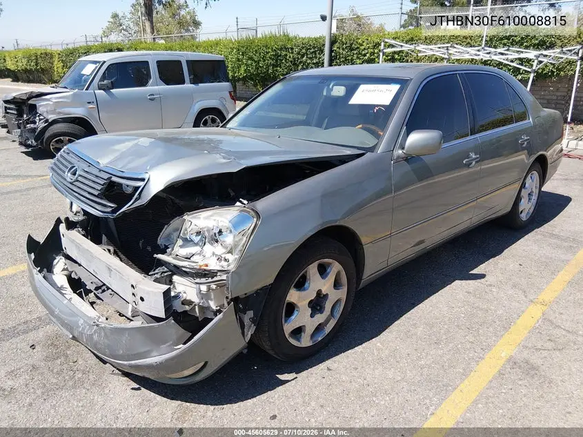 2001 Lexus Ls 430 VIN: JTHBN30F610008815 Lot: 45605629