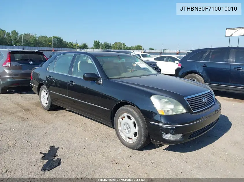 2001 Lexus Ls 430 VIN: JTHBN30F710010010 Lot: 45615699