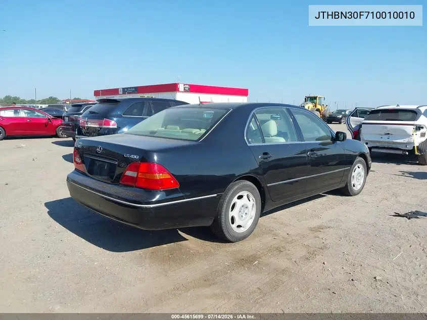 2001 Lexus Ls 430 VIN: JTHBN30F710010010 Lot: 45615699