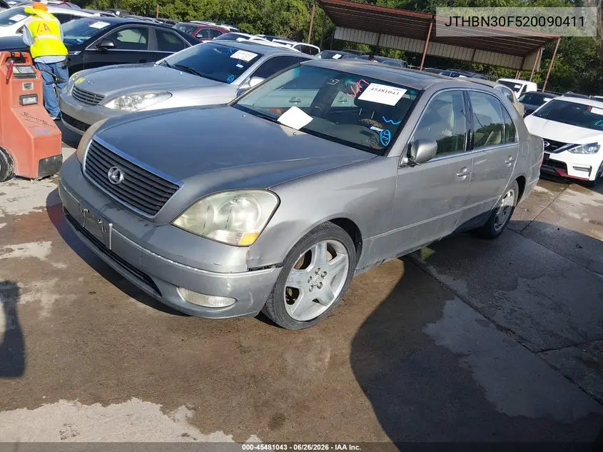 2002 Lexus Ls 430 VIN: JTHBN30F520090411 Lot: 45481043