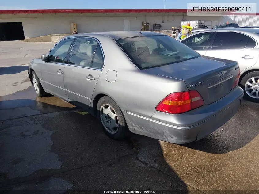 2002 Lexus Ls 430 VIN: JTHBN30F520090411 Lot: 45481043