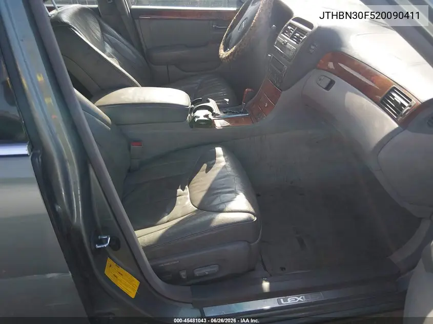 2002 Lexus Ls 430 VIN: JTHBN30F520090411 Lot: 45481043