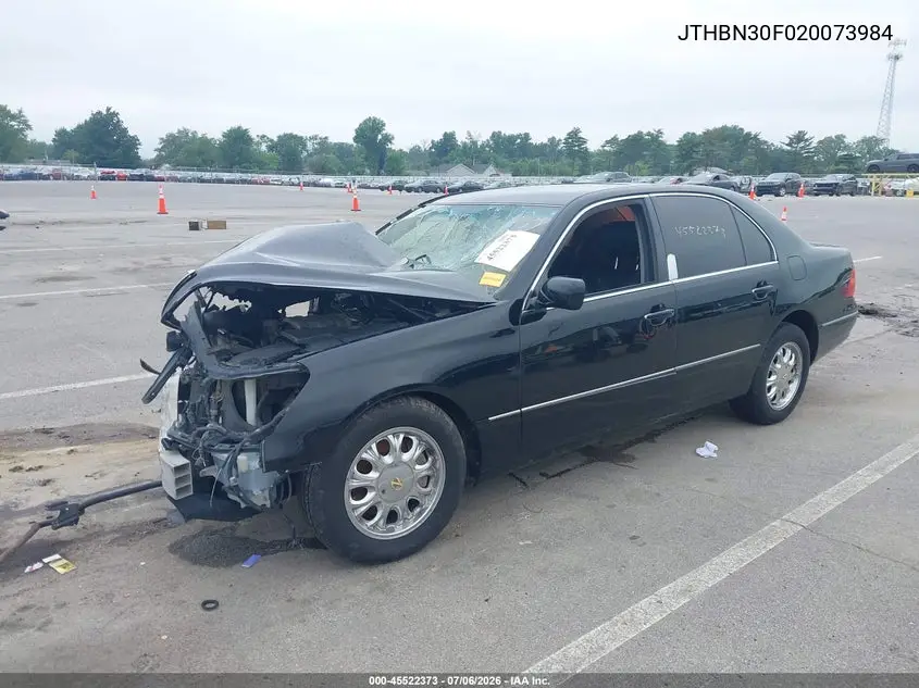 2002 Lexus Ls 430 VIN: JTHBN30F020073984 Lot: 45522373