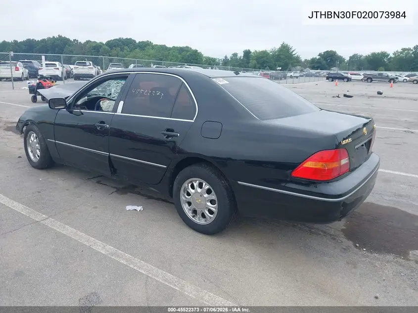 2002 Lexus Ls 430 VIN: JTHBN30F020073984 Lot: 45522373