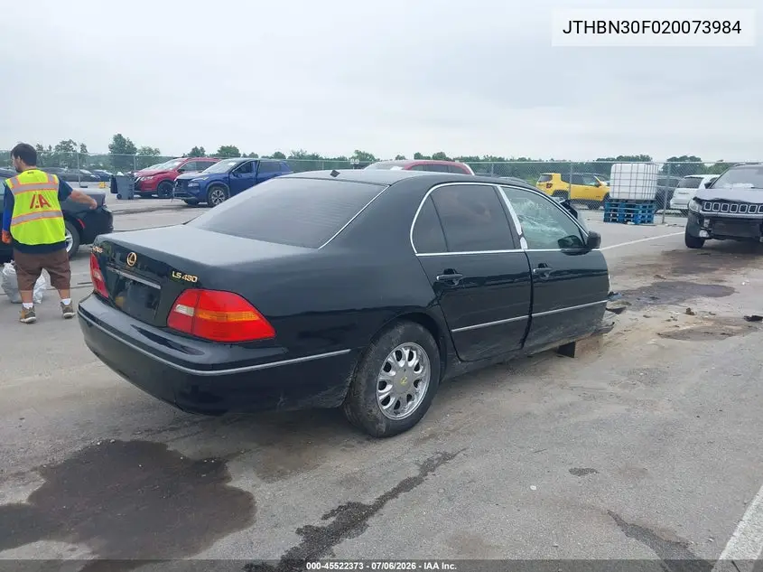 2002 Lexus Ls 430 VIN: JTHBN30F020073984 Lot: 45522373