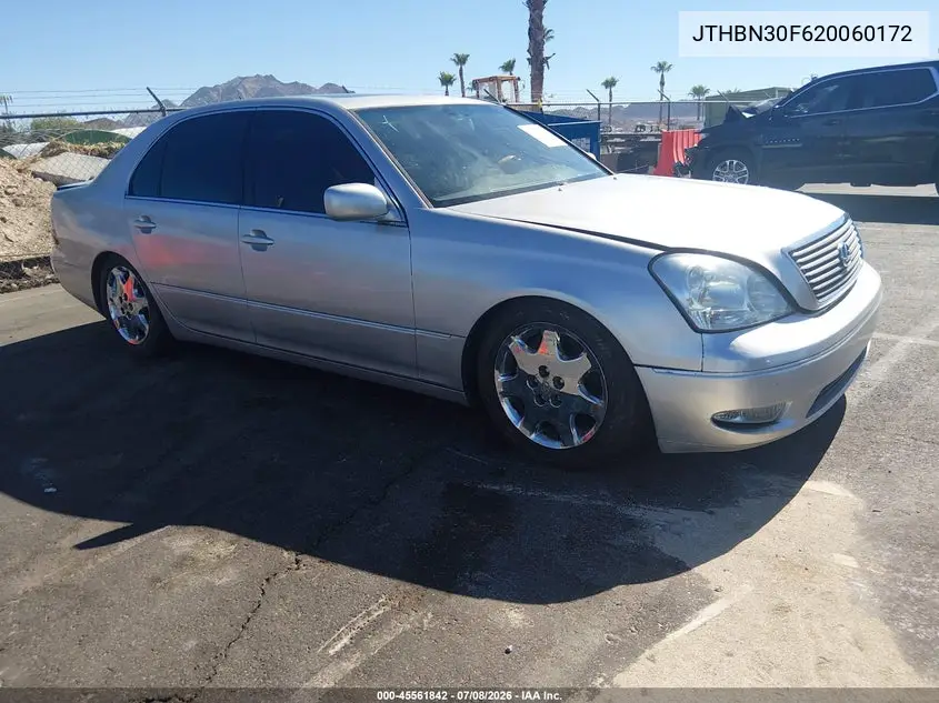2002 Lexus Ls 430 VIN: JTHBN30F620060172 Lot: 45561842