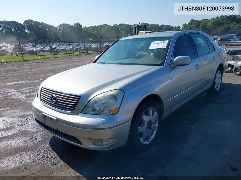 2002 Lexus Ls 430 VIN: JTHBN30F120073993 Lot: 45580147