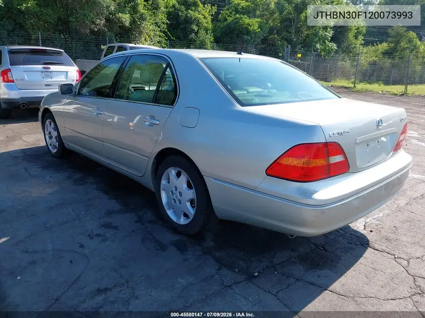 2002 Lexus Ls 430 VIN: JTHBN30F120073993 Lot: 45580147