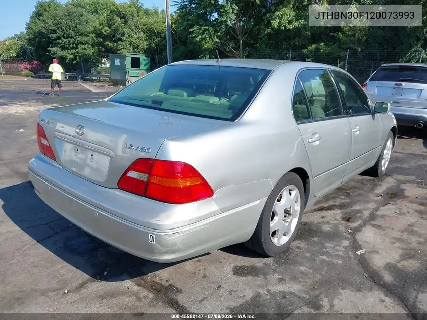 2002 Lexus Ls 430 VIN: JTHBN30F120073993 Lot: 45580147