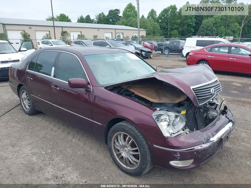 2003 Lexus Ls 430 VIN: JTHBN30F730110109 Lot: 45353772