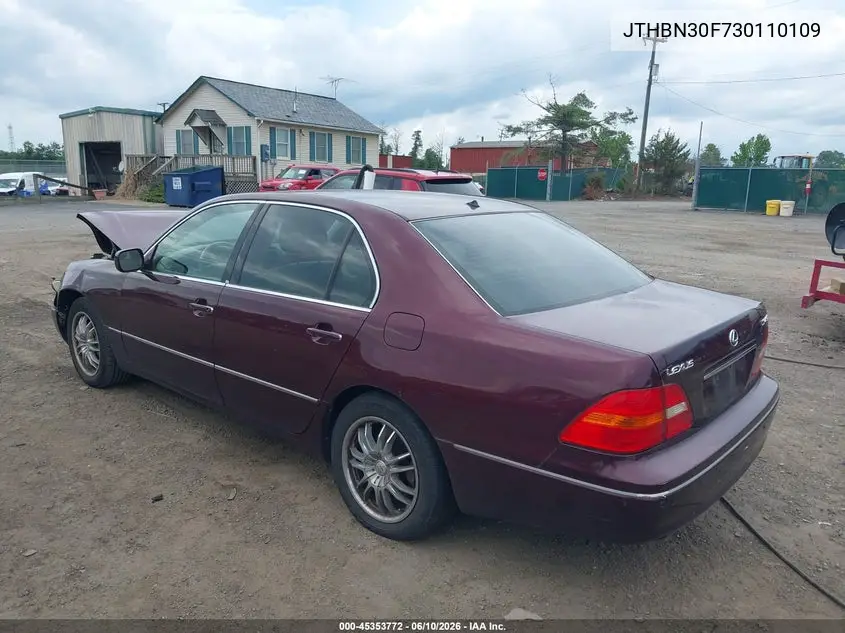 2003 Lexus Ls 430 VIN: JTHBN30F730110109 Lot: 45353772