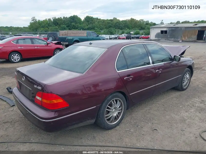 2003 Lexus Ls 430 VIN: JTHBN30F730110109 Lot: 45353772