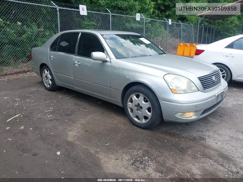 2003 Lexus Ls 430 VIN: JTHBN30FX30109858 Lot: 45369656