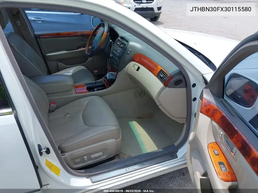 2003 Lexus Ls 430 VIN: JTHBN30FX30115580 Lot: 45436516