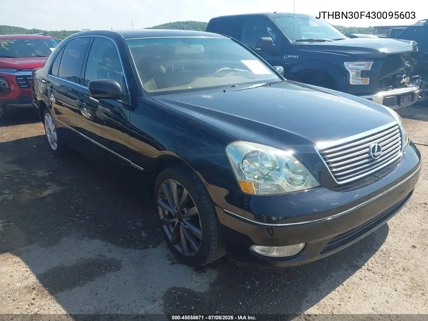 2003 Lexus Ls 430 VIN: JTHBN30F430095603 Lot: 45558671