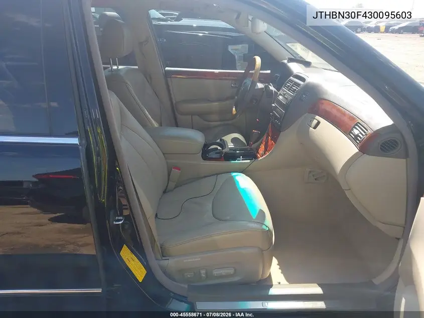 2003 Lexus Ls 430 VIN: JTHBN30F430095603 Lot: 45558671