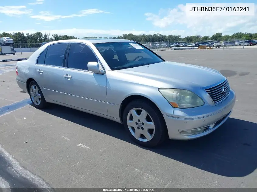 JTHBN36F740163241 2004 Lexus Ls 430