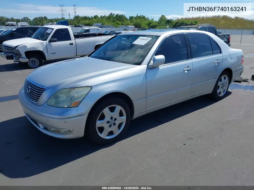 JTHBN36F740163241 2004 Lexus Ls 430