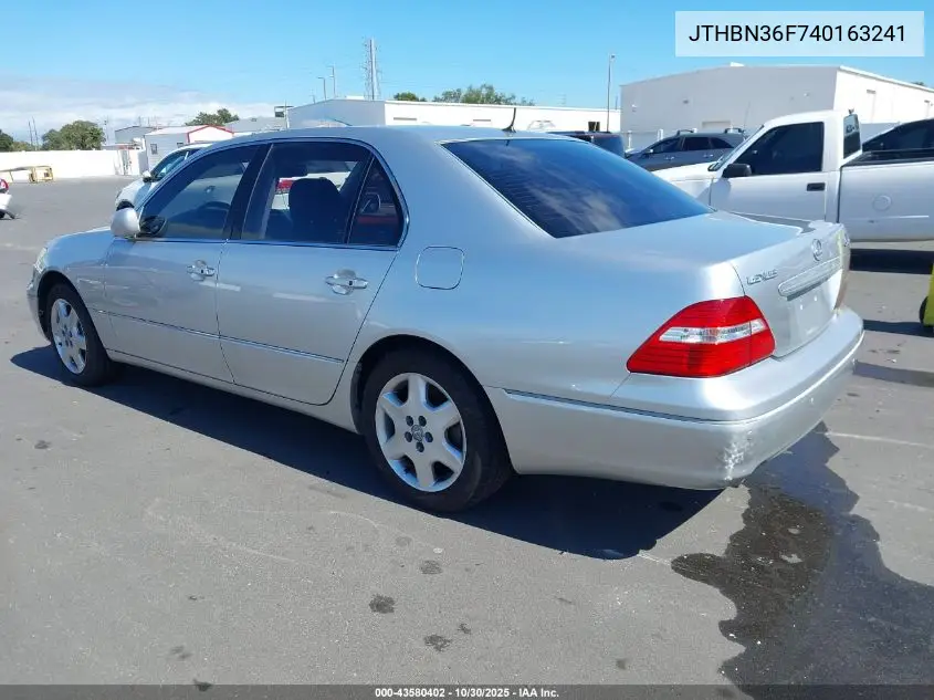 JTHBN36F740163241 2004 Lexus Ls 430