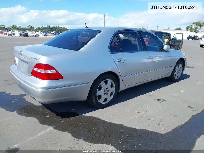 JTHBN36F740163241 2004 Lexus Ls 430