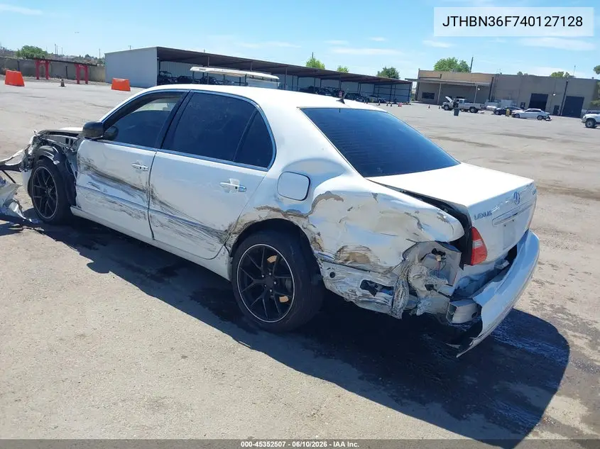 2004 Lexus Ls 430 VIN: JTHBN36F740127128 Lot: 45352507