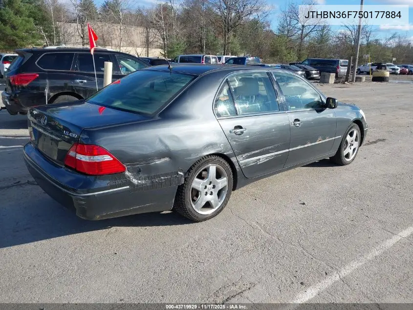 JTHBN36F750177884 2005 Lexus Ls 430