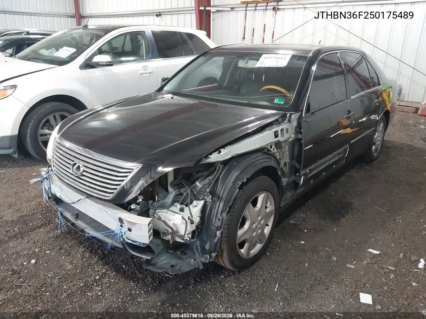 2005 Lexus Ls 430 VIN: JTHBN36F250175489 Lot: 45379615
