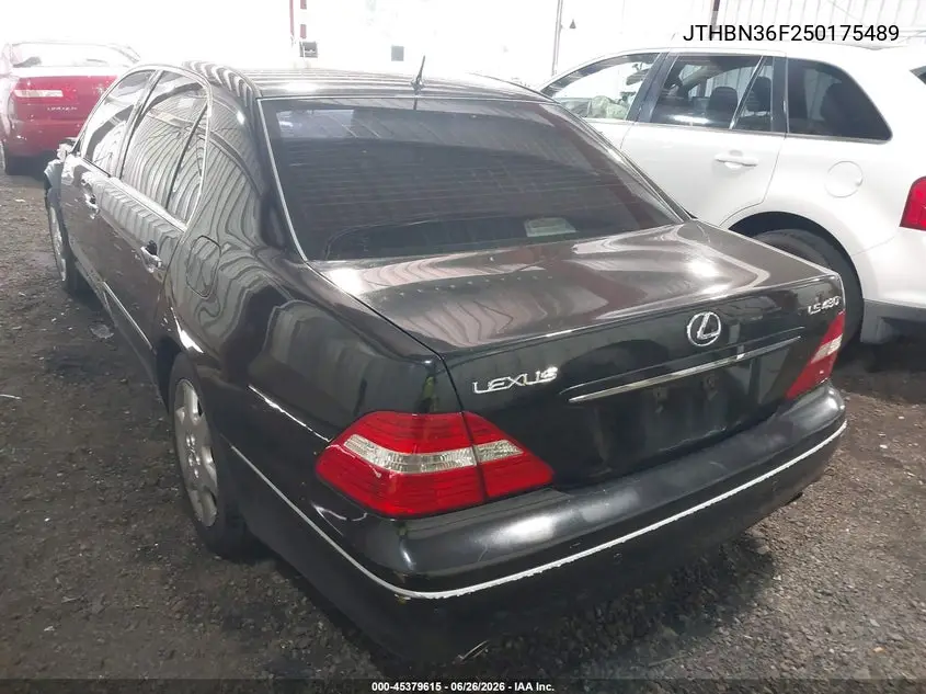 2005 Lexus Ls 430 VIN: JTHBN36F250175489 Lot: 45379615