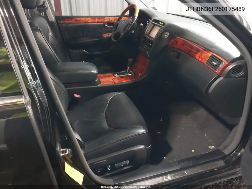 2005 Lexus Ls 430 VIN: JTHBN36F250175489 Lot: 45379615