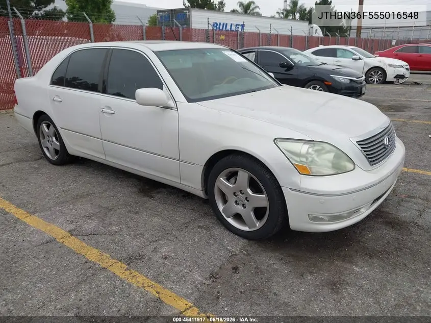 2005 Lexus Ls 430 VIN: JTHBN36F555016548 Lot: 45411917