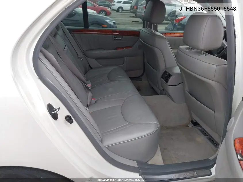 2005 Lexus Ls 430 VIN: JTHBN36F555016548 Lot: 45411917