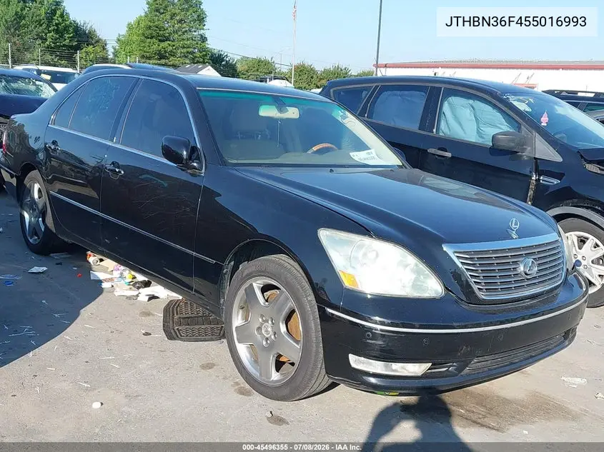 2005 Lexus Ls 430 VIN: JTHBN36F455016993 Lot: 45496355
