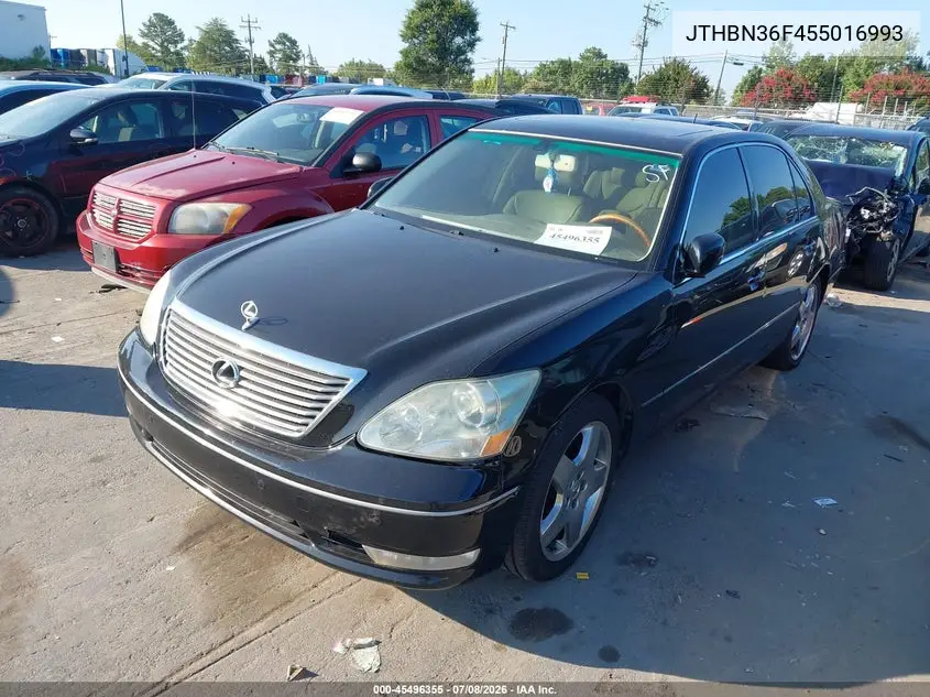2005 Lexus Ls 430 VIN: JTHBN36F455016993 Lot: 45496355