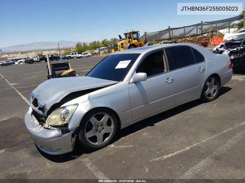 2005 Lexus Ls 430 VIN: JTHBN36F255005023 Lot: 45550183