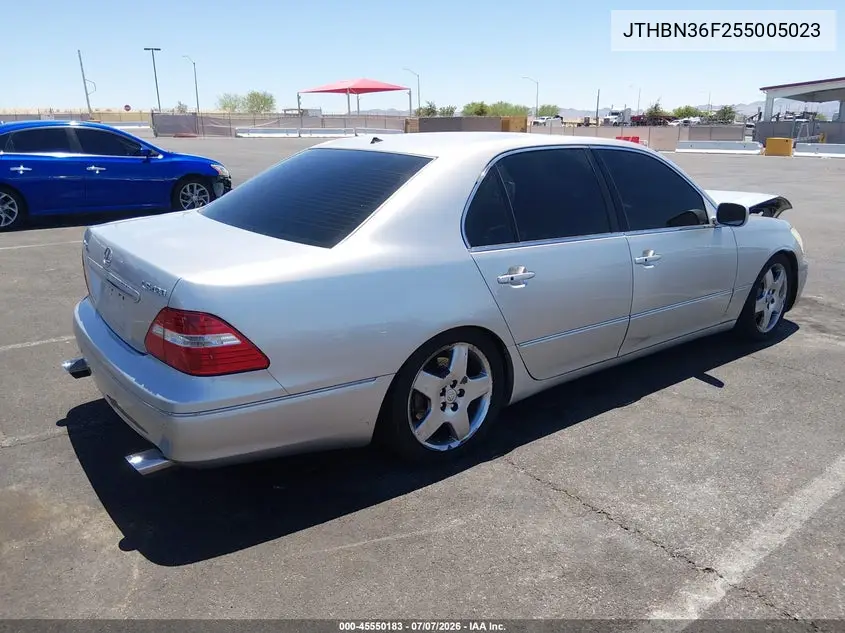 2005 Lexus Ls 430 VIN: JTHBN36F255005023 Lot: 45550183