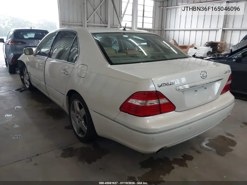 2006 Lexus Ls 430 VIN: JTHBN36F165046096 Lot: 45561827
