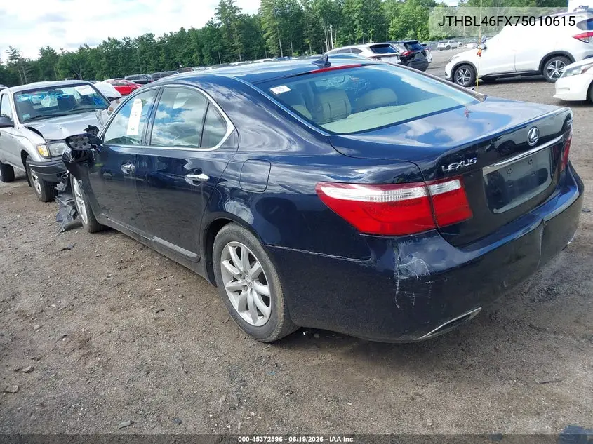 2007 Lexus Ls 460 VIN: JTHBL46FX75010615 Lot: 45372596