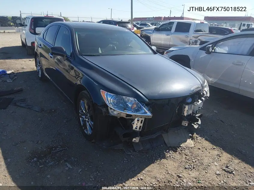2007 Lexus Ls 460 VIN: JTHBL46FX75018522 Lot: 45384281