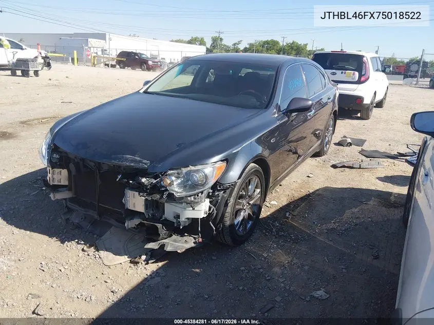 2007 Lexus Ls 460 VIN: JTHBL46FX75018522 Lot: 45384281
