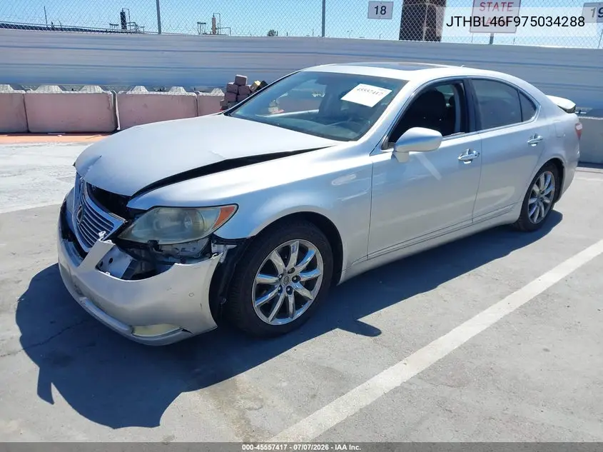 2007 Lexus Ls 460 VIN: JTHBL46F975034288 Lot: 45557417