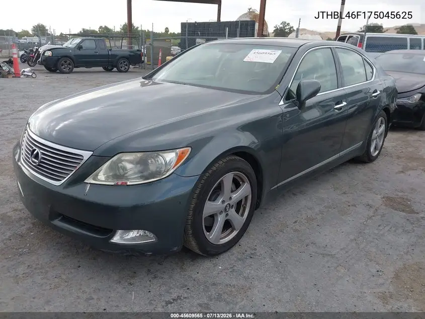 2007 Lexus Ls 460 VIN: JTHBL46F175045625 Lot: 45609565