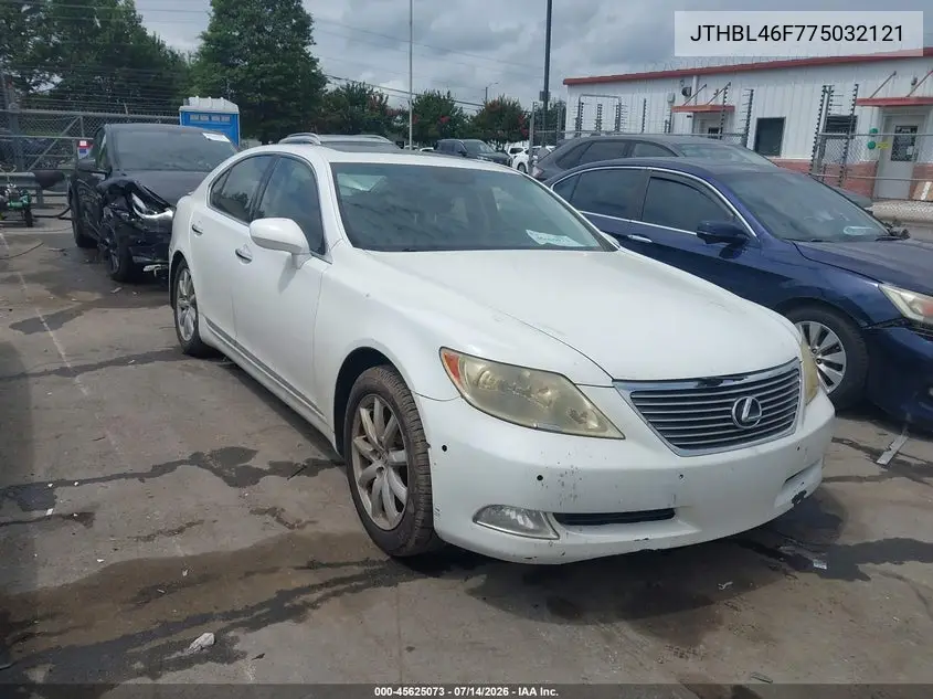 2007 Lexus Ls 460 VIN: JTHBL46F775032121 Lot: 45625073