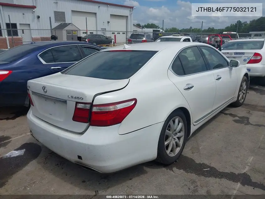 2007 Lexus Ls 460 VIN: JTHBL46F775032121 Lot: 45625073