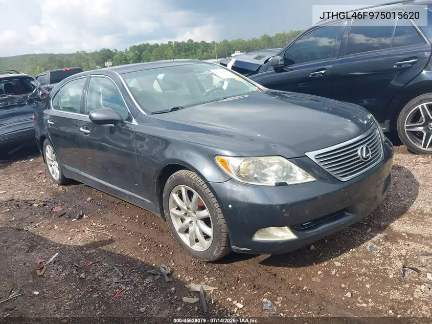 2007 Lexus Ls 460 L VIN: JTHGL46F975015620 Lot: 45629079