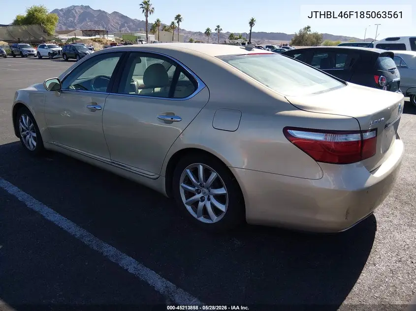 2008 Lexus Ls 460 VIN: JTHBL46F185063561 Lot: 45213858