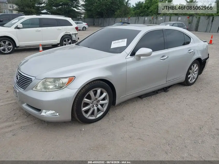 2008 Lexus Ls 460 VIN: JTHBL46F085062966 Lot: 45352332
