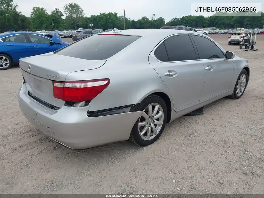 2008 Lexus Ls 460 VIN: JTHBL46F085062966 Lot: 45352332